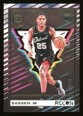 Marcus Sasser [Effect] #23 Basketball Cards 2023 Panini Recon Rookie Prices