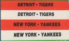 Detroit Tigers - New York Yankees Team Sticker Baseball Cards 1988 Fleer Team Stickers Prices