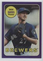Zach Davies [Chrome Purple Refractor] #17 Baseball Cards 2018 Topps Heritage Prices