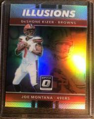 DeShone Kizer, Joe Montana Football Cards 2017 Panini Donruss Optic Illusions Prices