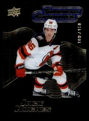 Jack Hughes [Sapphire] #SG25 Hockey Cards 2022 Upper Deck Smooth Grooves Prices