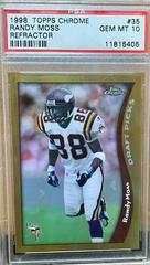 Randy Moss [Refractor] Football Cards 1998 Topps Chrome Prices