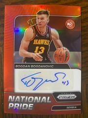 Bogdan Bogdanovic [Asia Red Gold] Basketball Cards 2021 Panini Chronicles National Pride Signatures Prices