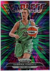 Sabrina Ionescu [Green Pulsar] #5 Basketball Cards 2022 Panini Prizm WNBA Fearless Prices