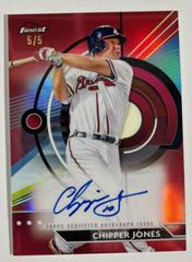 Chipper Jones [Red] #FA-CJ Baseball Cards 2023 Topps Finest Autographs Prices