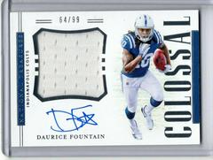 Daurice Fountain Football Cards 2018 National Treasures Rookie Colossal Signatures Prices