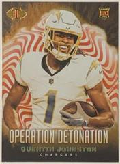 Quentin Johnston [Red] #23 Football Cards 2023 Panini Illusions Operation Detonation Prices