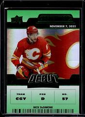 Nick DeSimone [Green Horizontal Debut Ticket Access] #144 Hockey Cards 2022 Upper Deck Credentials Prices