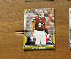 Jeffery Simmons [Gold] #38 Football Cards 2019 Leaf Draft Prices
