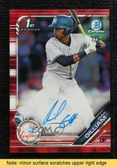 Isiah Gilliam [Red Refractor] #CPA-IG Baseball Cards 2019 Bowman Chrome Prospects Autographs Prices
