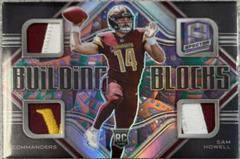 Sam Howell [Psychedelic] #BBL-SHO Football Cards 2022 Panini Spectra Building Blocks Prices