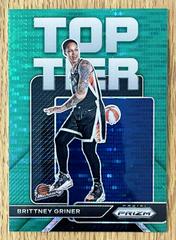 Brittney Griner [Green Pulsar] #3 Basketball Cards 2023 Panini Prizm WNBA Top Tier Prices