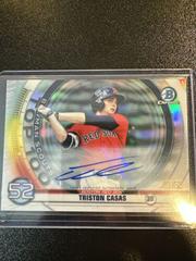 Triston Casas [Autograph] #BTP52 Baseball Cards 2020 Bowman Chrome Scouts' Top 100 Prices
