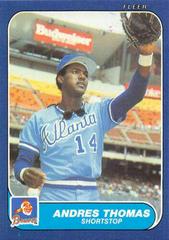 Andres Thomas #U-112 Baseball Cards 1986 Fleer Update Prices