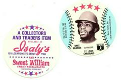 Bake McBride Baseball Cards 1976 Isaly's Sweet William Disc Prices