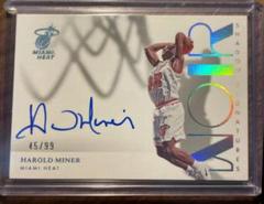 Harold Miner Basketball Cards 2022 Panini Noir Shadow Signatures Prices