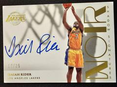 Isaiah Rider [Gold] #SHS-IRI Basketball Cards 2022 Panini Noir Shadow Signatures Prices