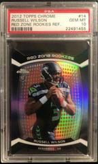 Russell Wilson #14 Football Cards 2012 Topps Chrome Red Zone Rookies Refractor Prices