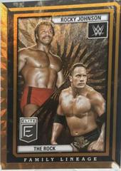 The Rock / Rocky Johnson [Orange] Wrestling Cards 2023 Donruss Elite WWE Family Lineage Prices