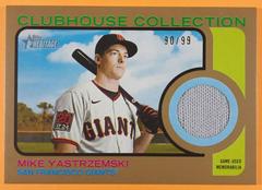 Mike Yastrzemski [Gold] Baseball Cards 2022 Topps Heritage Clubhouse Collection Relics Prices