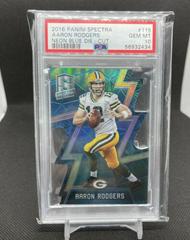 Aaron Rodgers [Neon Blue Die Cut] #115 Football Cards 2016 Panini Spectra Prices