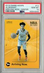 JA Morant [Winter] #12 Basketball Cards 2019 Panini Hoops Arriving Now Prices