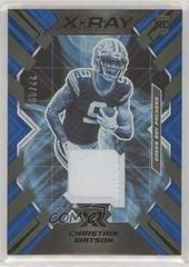 Christian Watson [Blue] #XR-18 Football Cards 2022 Panini XR X Ray Swatches Prices