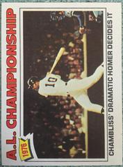 A. L. Championship Baseball Cards 1977 Topps Prices