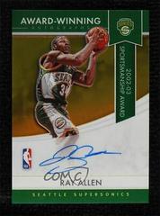 Ray Allen [Gold] Basketball Cards 2021 Panini Hoops Award Winning Autographs Prices