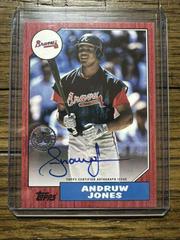Andruw Jones [Red] Baseball Cards 2022 Topps 1987 Autographs Prices