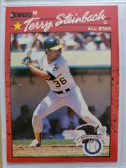Terry Steinbach [All Star Game Performance] #637 Baseball Cards 1990 Donruss Prices