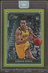 Jordan Poole [Gold] #116 Basketball Cards 2019 Panini One and One Prices