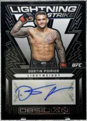 Dustin Poirier #OL-DPR Ufc Cards 2023 Panini Chronicles UFC Obsidian Lightning Strike Signatures Prices