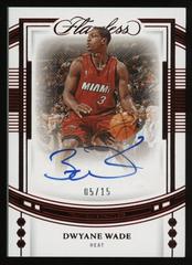 Dwyane Wade [Ruby] #23 Basketball Cards 2022 Panini Flawless Draft Gem Signature Prices