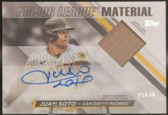 Juan Soto #MLMA-JS Baseball Cards 2024 Topps Major League Material Autograph Prices
