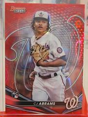 CJ Abrams [Red Lava] #49 Baseball Cards 2022 Bowman's Best Prices