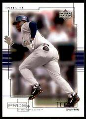 Tony Gwynn #76 Baseball Cards 2001 Upper Deck Pros & Prospects Prices