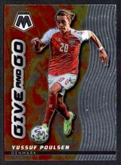 Yussuf Poulsen Soccer Cards 2021 Panini Mosaic Road to FIFA World Cup Give and Go Prices