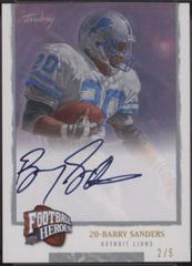 Barry Sanders [Autograph Platinum] #201 Football Cards 2008 Upper Deck Heroes Prices