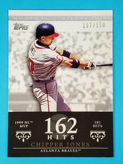 Chipper Jones [137 Hits] #23 Baseball Cards 2007 Topps Moments & Milestones Prices