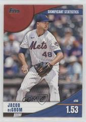 Jacob deGrom [Red] Baseball Cards 2022 Topps Significant Statistics Prices