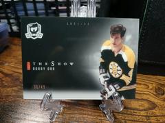 Bobby Orr #SB-30 Hockey Cards 2021 Upper Deck The Cup Show Black Prices