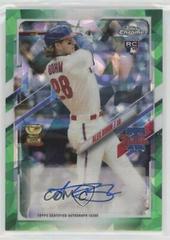 Alec Bohm [Green] #RA-AB Baseball Cards 2021 Topps Chrome Update Sapphire Rookie Autographs Prices