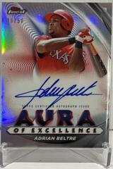 Adrian Beltre Baseball Cards 2022 Topps Finest Aura of Excellence Autographs Prices