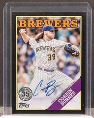 Corbin Burnes [Black] Baseball Cards 2023 Topps Silver Pack 1988 35th Anniversary Autographs Prices