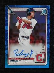 Petey Halpin [Blue Refractor] #CDA-PH Baseball Cards 2020 Bowman Draft Picks Chrome Autographs Prices