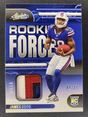 James Cook [Silver] #RF-14 Football Cards 2022 Panini Absolute Rookie Force Prices