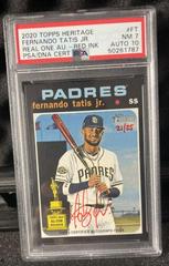 Fernando Tatis Jr. [Red Ink] #FT Baseball Cards 2020 Topps Heritage Real One Autographs Prices