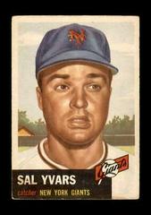 Sal Yvars #11 Baseball Cards 1953 Topps Prices