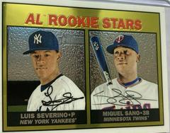 Luis Severino, Miguel Sano [Chrome Refractor] Baseball Cards 2016 Topps Heritage Prices